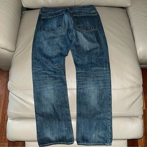 Men GAP DENIM BLUE JEANS size 32 X 32 Boot Semi-Evase style 100% cotton